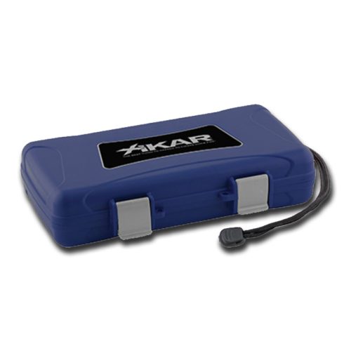 XIKAR Travel Humidor Plastic 5 cigar Blue